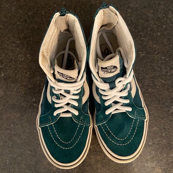 Vans SK8-Hi Zip Deep Teal - Size 2 - Picture 6 of 8
